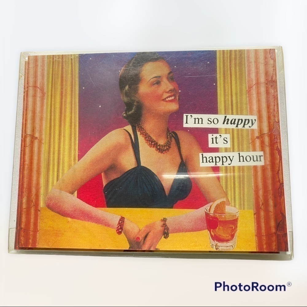 ANNE Taintor "I'm So Happy It's Happy Hour" 10 Retro Party Invitations
